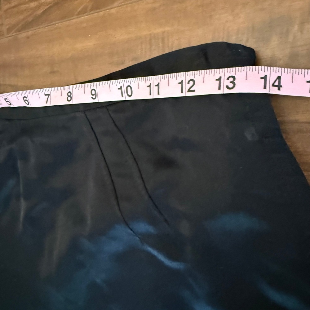 Vintage 60s 70s Nelly de Grab Black Maxi Skirt ILGWU Union Made Size 14 27 Waist - Picture 13 of 14